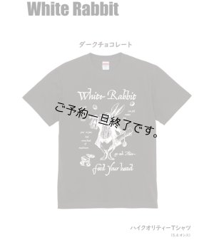 画像1: 現在受付中☆彡8月22日(火)締切「WHITE RABBIT」ハイクオリティーTシャツ 5.6oz お受け渡し2023年9月中旬頃