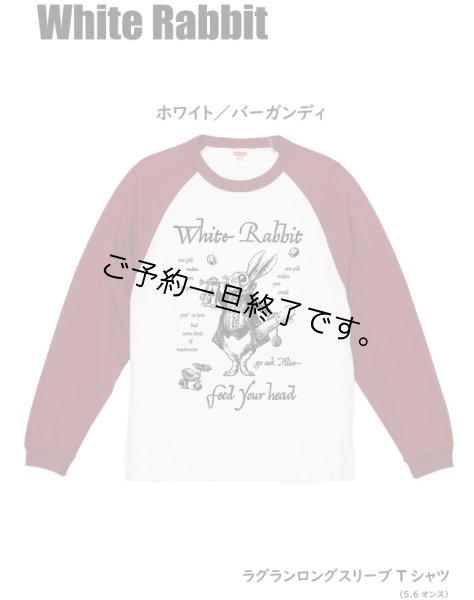 画像1: 現在受付中☆彡8月22日(火)締切「WHITE RABBIT」ラグラン長袖Tシャツ お受け渡し2023年9月中旬頃 (1)